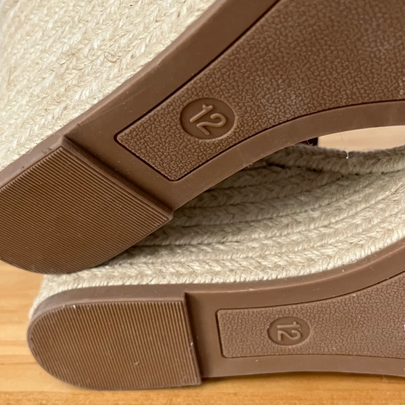 a new day Brown Textured Wedge Heels Size 12 - Picture 6 of 8